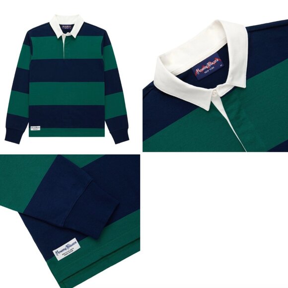 NWT Rowing Blazer's men's block stripe long sleeve polo - Picture 5 of 5